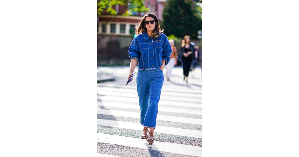Denim on denim in rigid, structured cuts looks almost like suiting — so ...