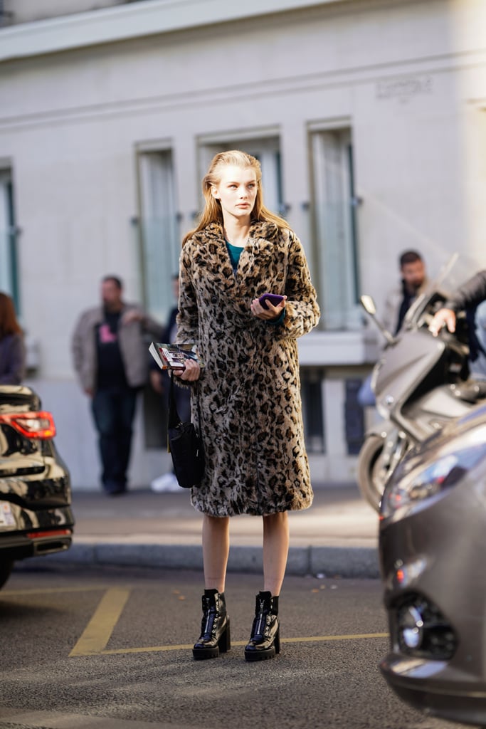 Style Your Leopard-Print Coat With: Combat Boots