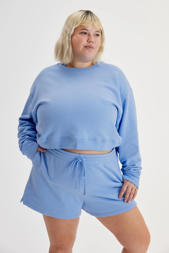 A Cropped Sweatshirt: Girlfriend Collective 50/50 Cropped Sweatshirt