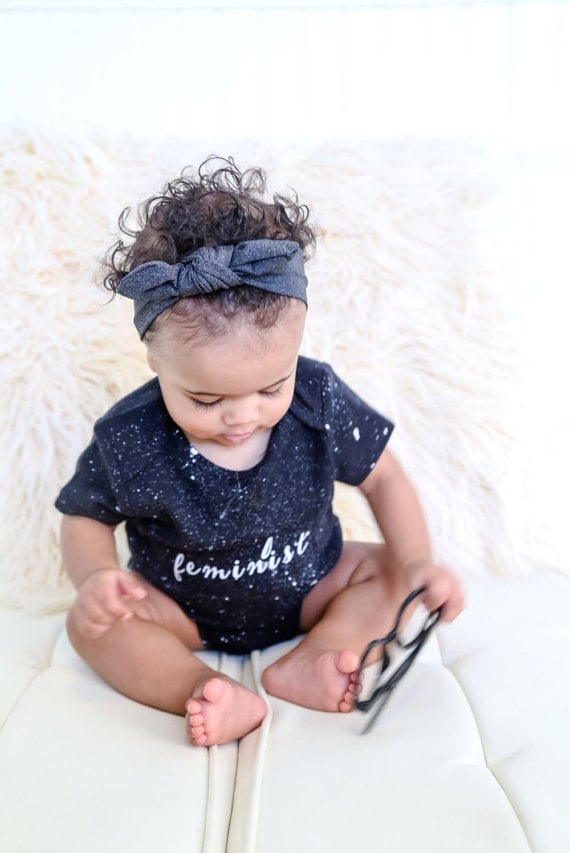 Tony Feminist Speckled Onesie