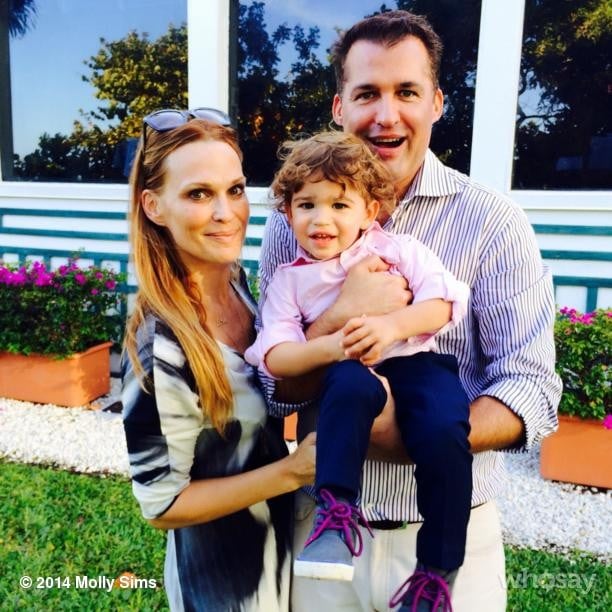 Molly Sims took a moment to appreciate her family — son Brooks and husband Scott Stuber.
Source: Instagram user mollybsims