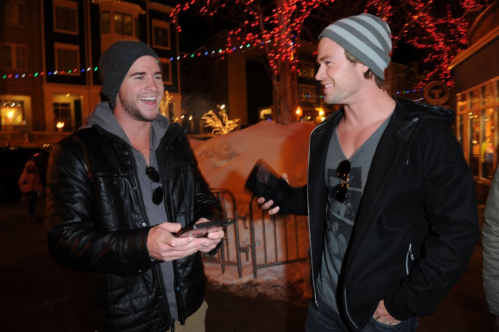 Liam and Chris cracked up together when they attended the Sundance Film Festival in January 2011.