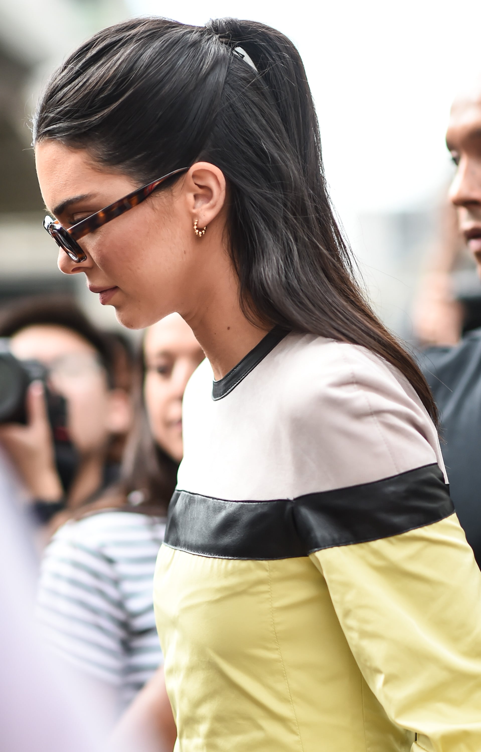 Fashion Shopping Style Kendall Jenner Walked The Fendi Runway Like A Boss In Blond Hair And A Sheer Blouse Popsugar Fashion Photo 48