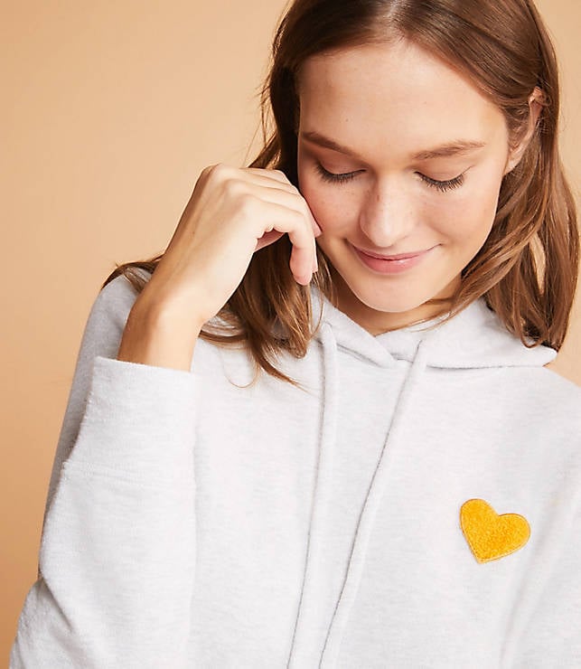 Lou & Grey Conscious Cotton Heart Patch Hoodie