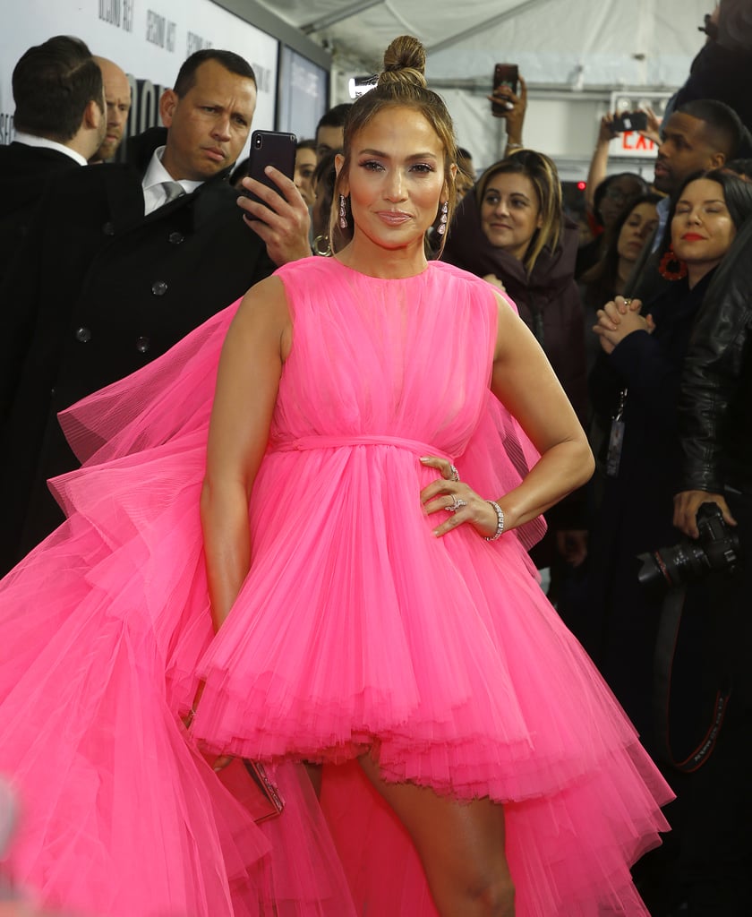 Jennifer Lopez's Hot-Pink Dress at the Second Act Premiere 2018