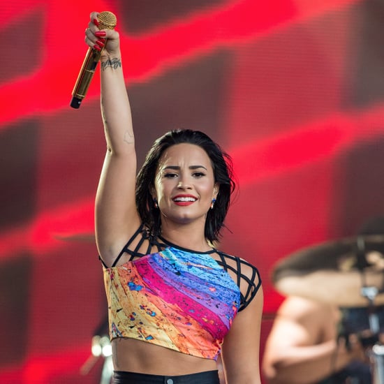 Demi Lovato on Jimmy Kimmel Live August 2015