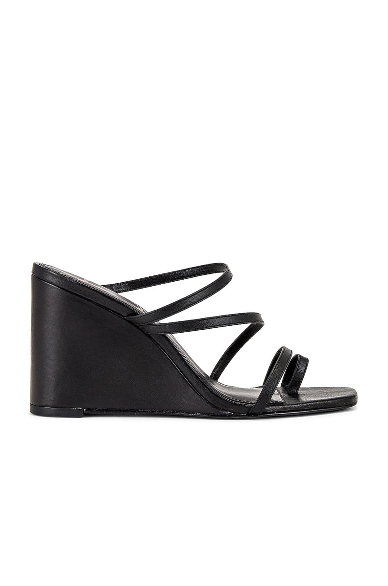 Strappy Wedges: Black Suede Studio Phoebe Wedge Sandal