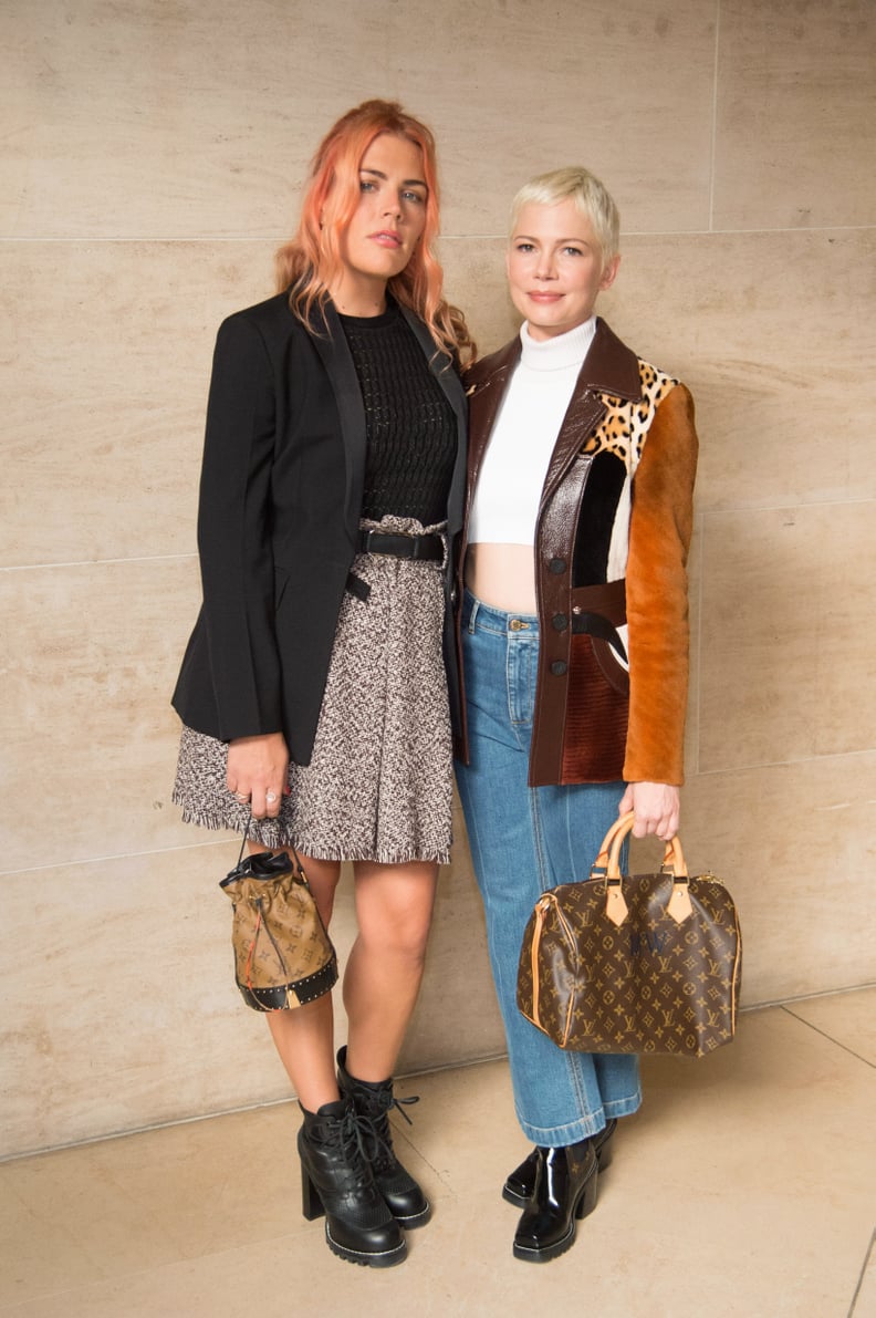 Busy Philipps and Michelle Williams at Paris Fashion Week (2017)
