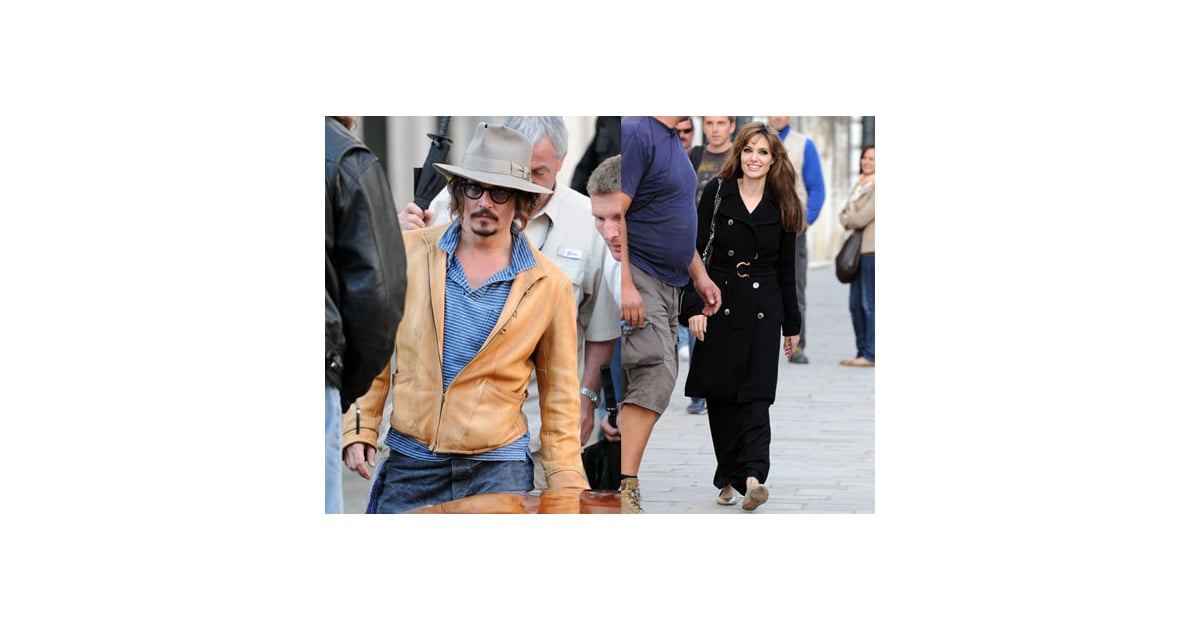 Pictures of Angelina Jolie and Johnny Depp Smiling in Venice POPSUGAR