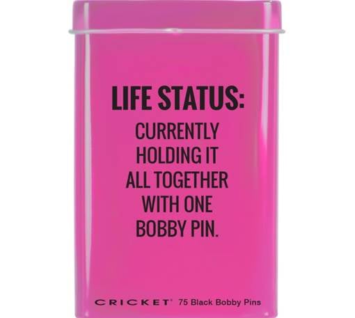 Cricket Life Status Hair Tin