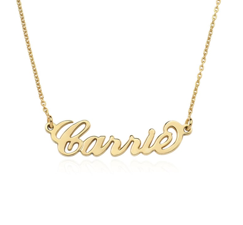 MYKA Small Vermeil Carrie Name Necklace