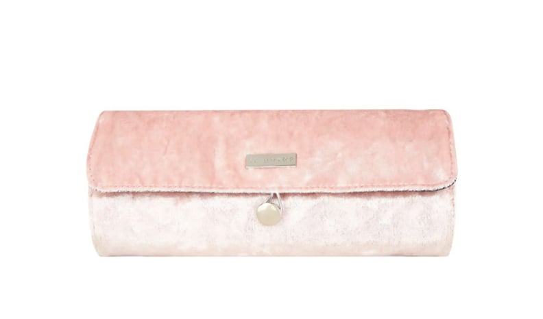 Skinny Dip Pink Velvet Brush Roll