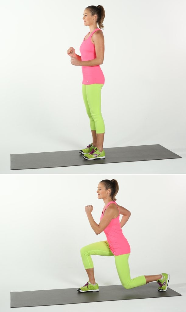 Reverse Lunges At Home Leg Exercises POPSUGAR Fitness UK Photo 10