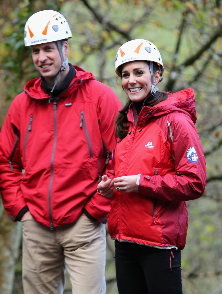 Kate was all smiles in November as she watched children zipwire