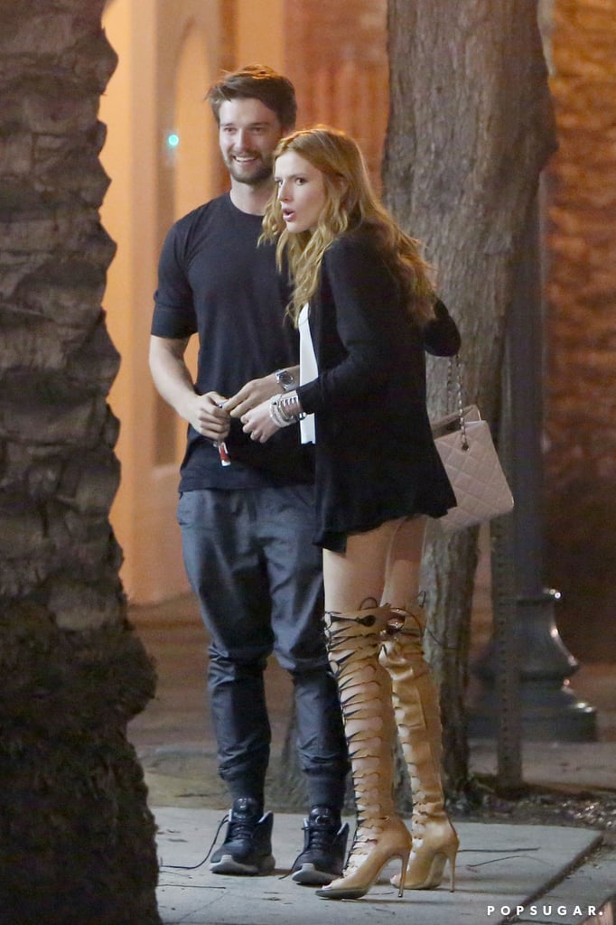 Patrick Schwarzenegger and Bella Thorne Having Dinner in LA