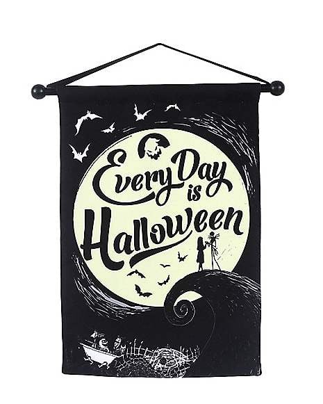 Every Day Is Halloween Scroll Sign