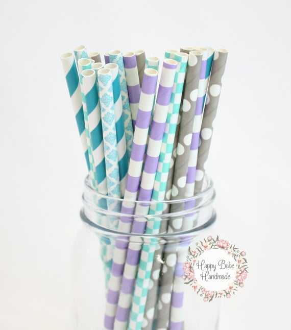 Mermaid Party Straws