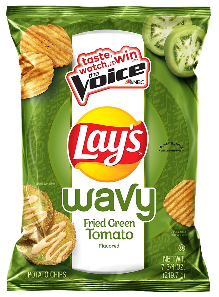 Lay's Crispy Taco, Hot Sauce, and Fried Green Tomato Chips