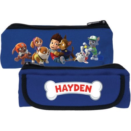 Personalized Paw Patrol Playful Pups Blue Pencil Case