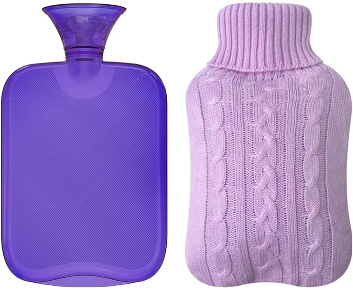 Attmu Classic Rubber Transparent Hot Water Bottle 2 Liter With Knit Cover Hot Water Bottles