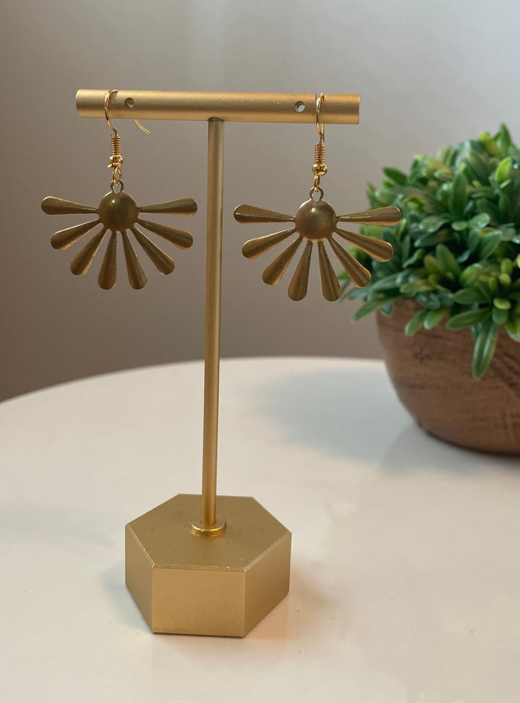 Just Like Sunshine: LobeLanguageCo Brass Statement Earrings