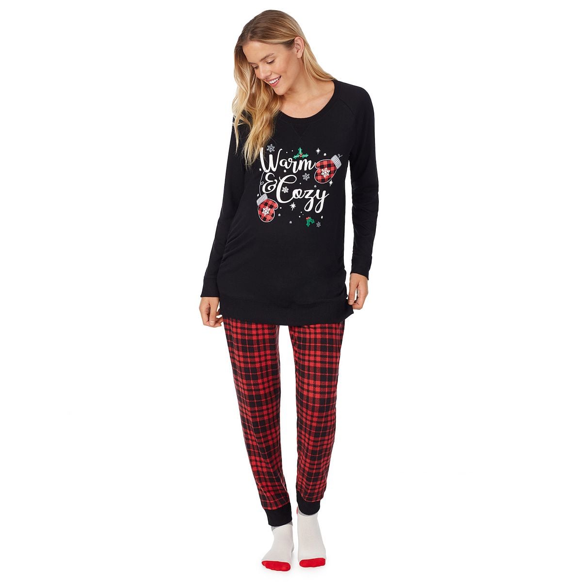 Kohl's Maternity Cuddl Duds Sweater Knit Pajama Set With Socks, 15 Cute  Maternity Christmas Pajamas to Get You in the Holiday Spirit