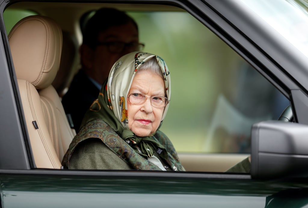 Queen Elizabeth II Driving Photos May 2017