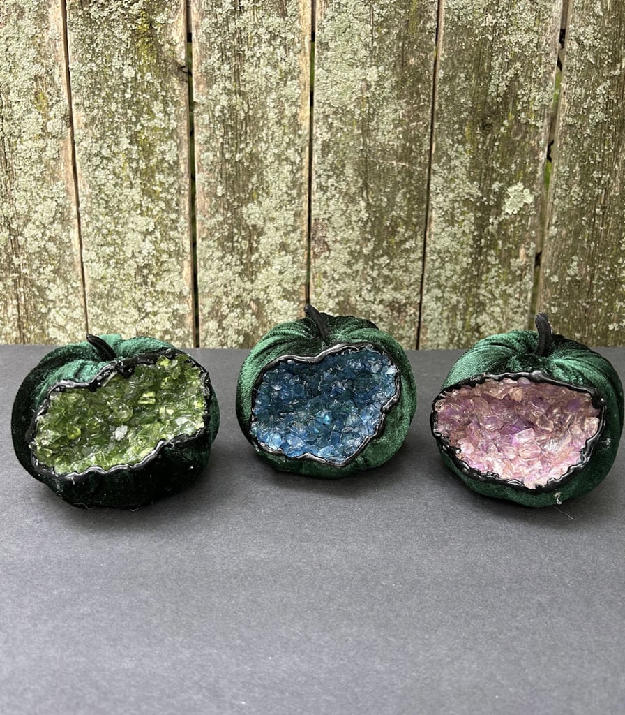Shop Etsy's Sparkly Geode Pumpkins For Halloween POPSUGAR Home UK