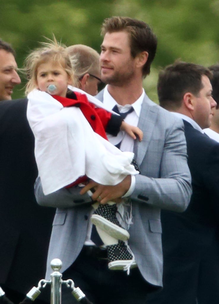 Chris Hemsworth's Family Meets Princes William and Harry
