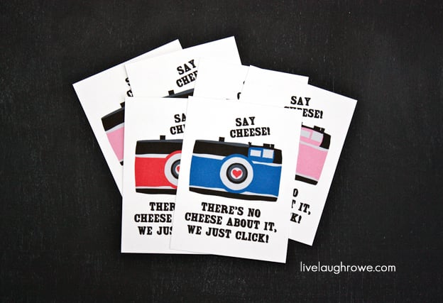 Say Cheese Valentine's Printable