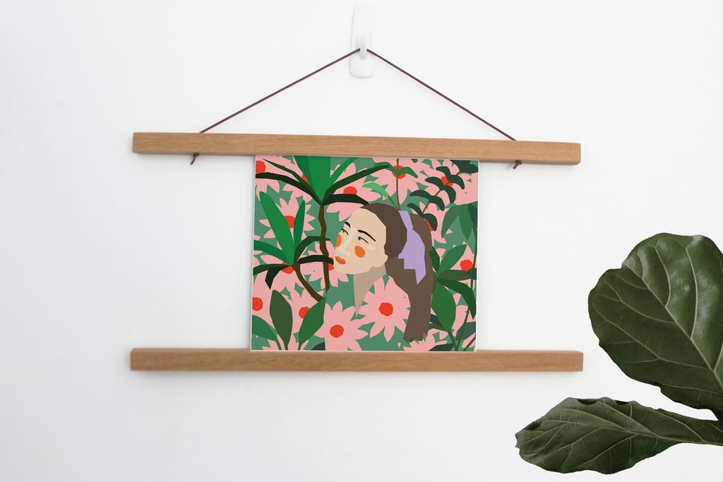 Emma Make Studio Giclee Card Physical Print of Girl in Foliage