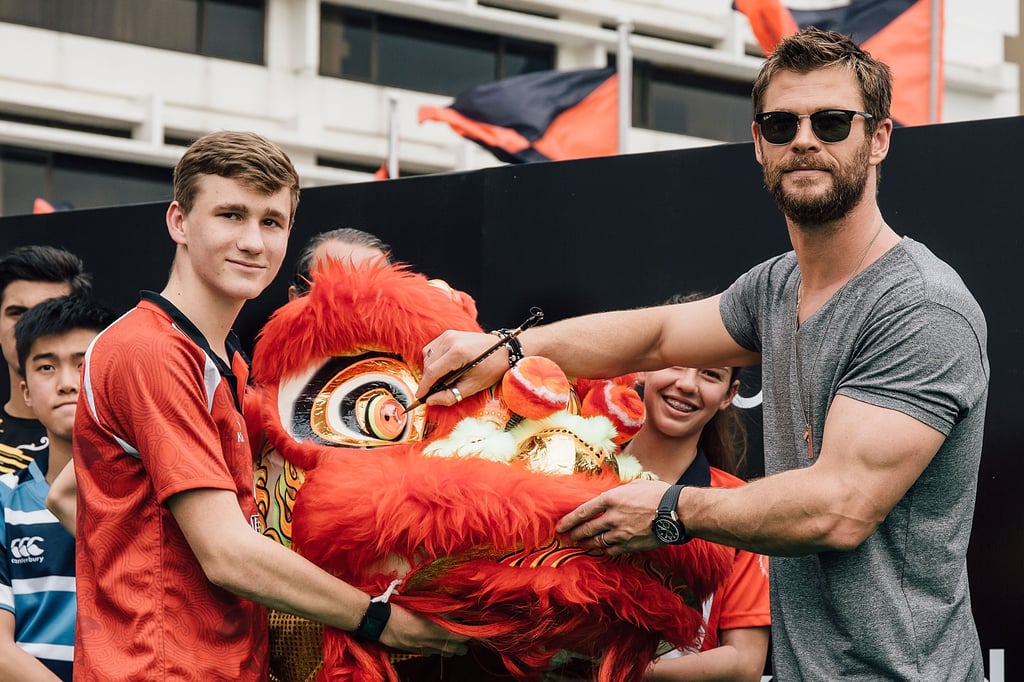 Chris Hemsworth and Hong Kong Rugby Team April 2016