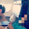 阿里王就贴出了一张自己在飞机上和她的女儿,哈哈,她的脸