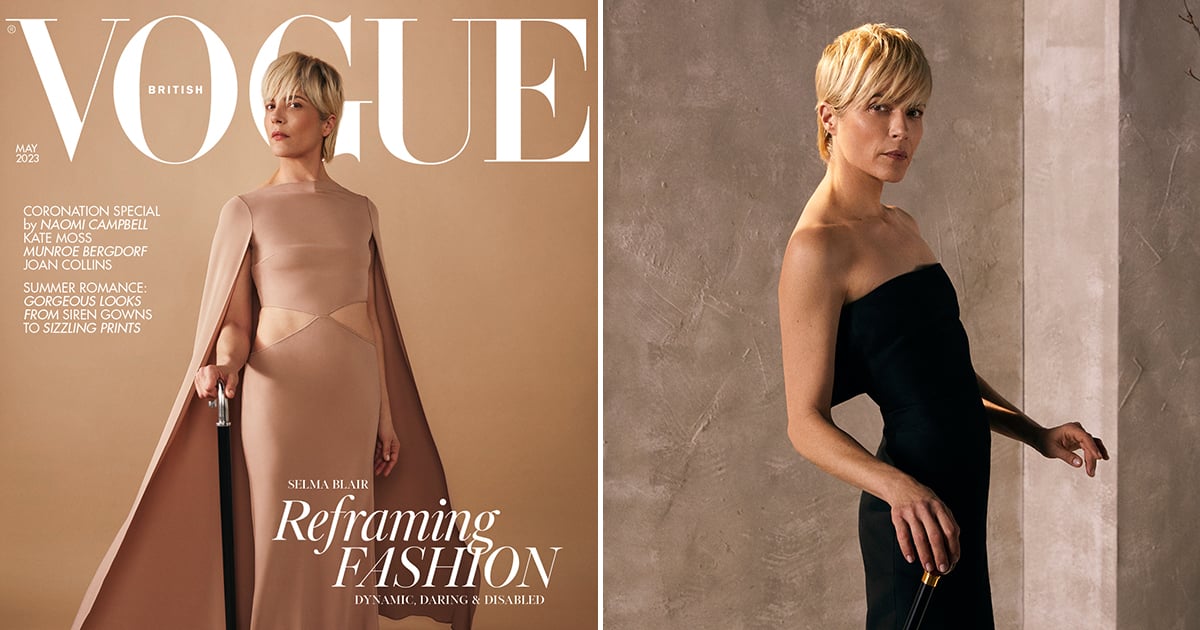 Selma Blair Poses With Cane on British Vogue May 2023 Cover