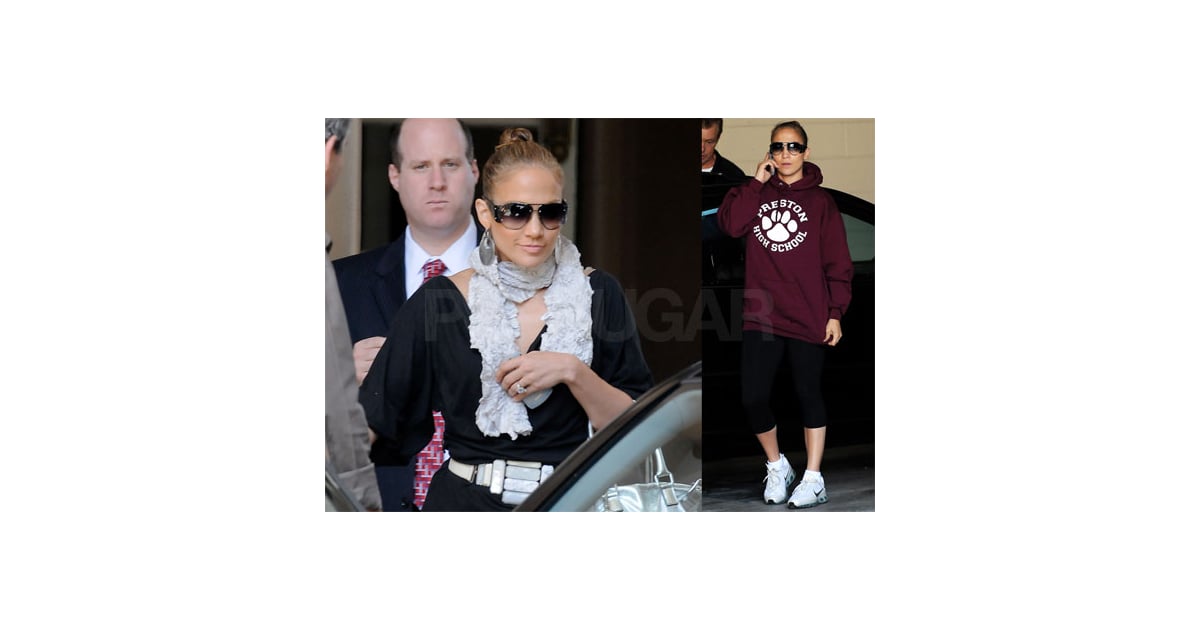 J.Lo Demonstrates How To Go From The Office To The Gym With An