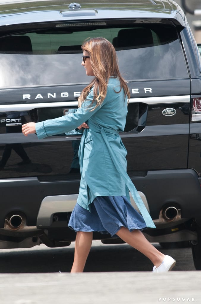 Michele on set.