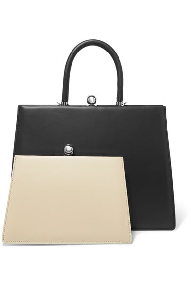 Ratio et Motus Twin Frame Two-Tone Leather Tote