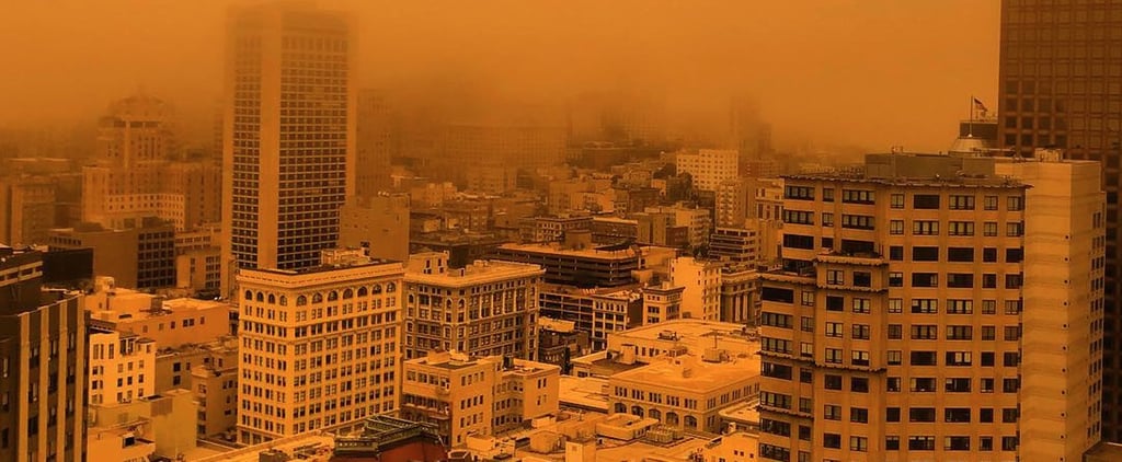 San Francisco Orange Sky After Wildfires July 2018