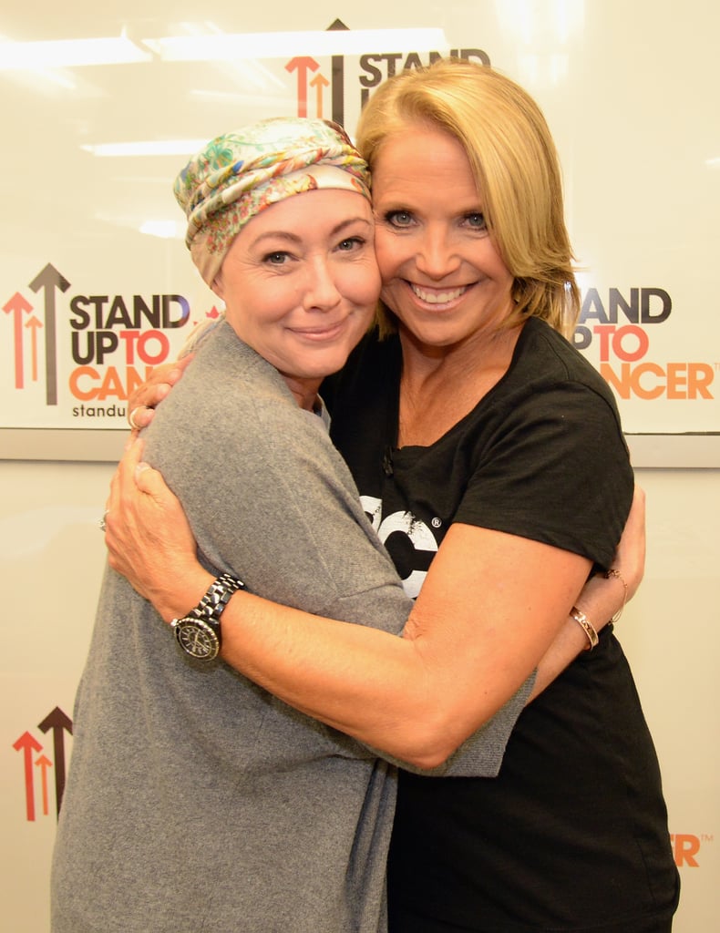 Pictured: Shannen Doherty and Katie Couric
