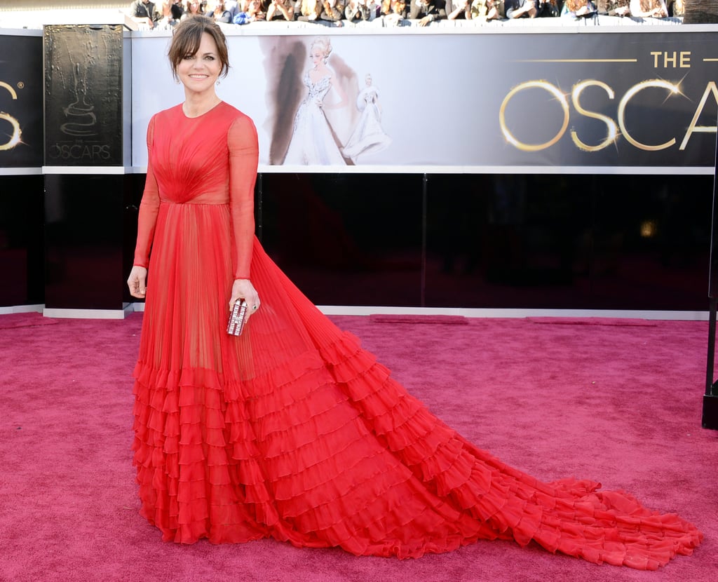 Sally Field on the red carpet at the Oscars 2013. | 2013 Oscars Celebrity  and Dresses Red Carpet Pictures | POPSUGAR Celebrity Australia Photo 28