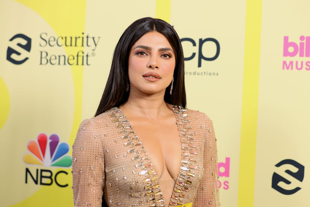 Priyanka Chopra Wears Jean Shorts and Crop-Top Outfit