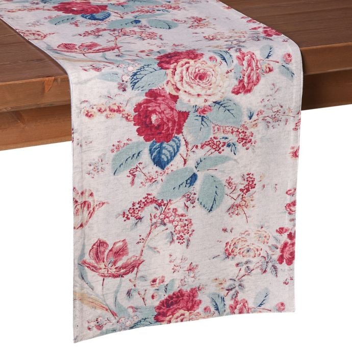 Reversible Floral Table Runner