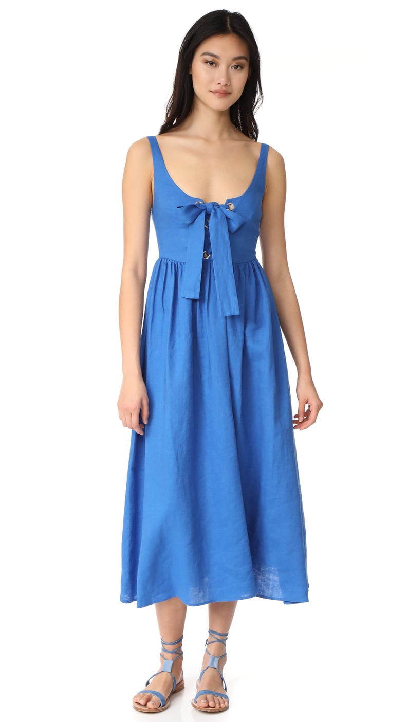 Mara Hoffman Lace Up Maxi Dress