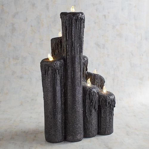 Black Entryway 25" LED Candle Cluster