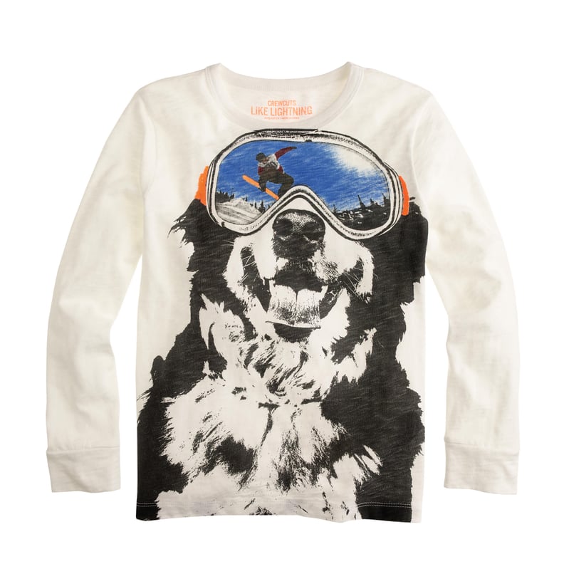 Boys' Crewcuts Long-Sleeved Snow Dog Tee