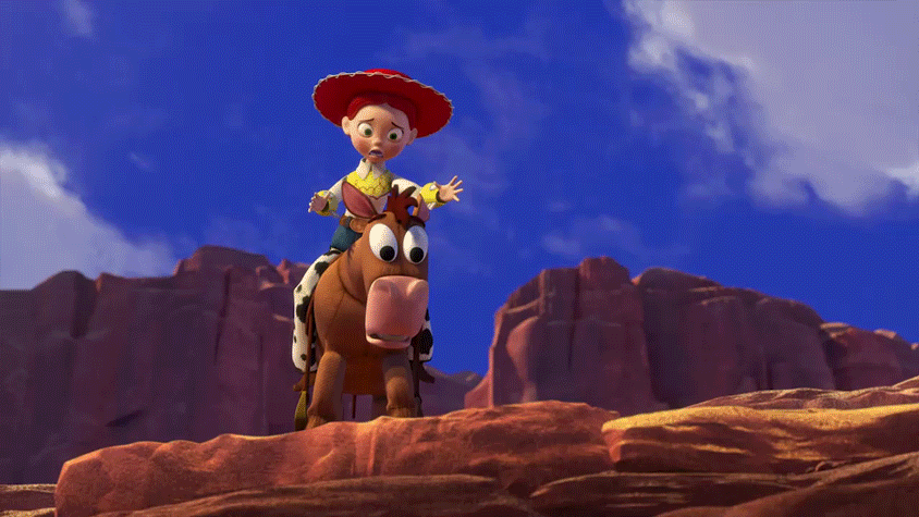 When Jesse looks adorable on her horse even though she's dismayed.