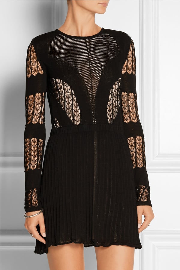 Dagmar Elisa Open-Back Lace and Stretch-Knit Mini Dress  ($650)
