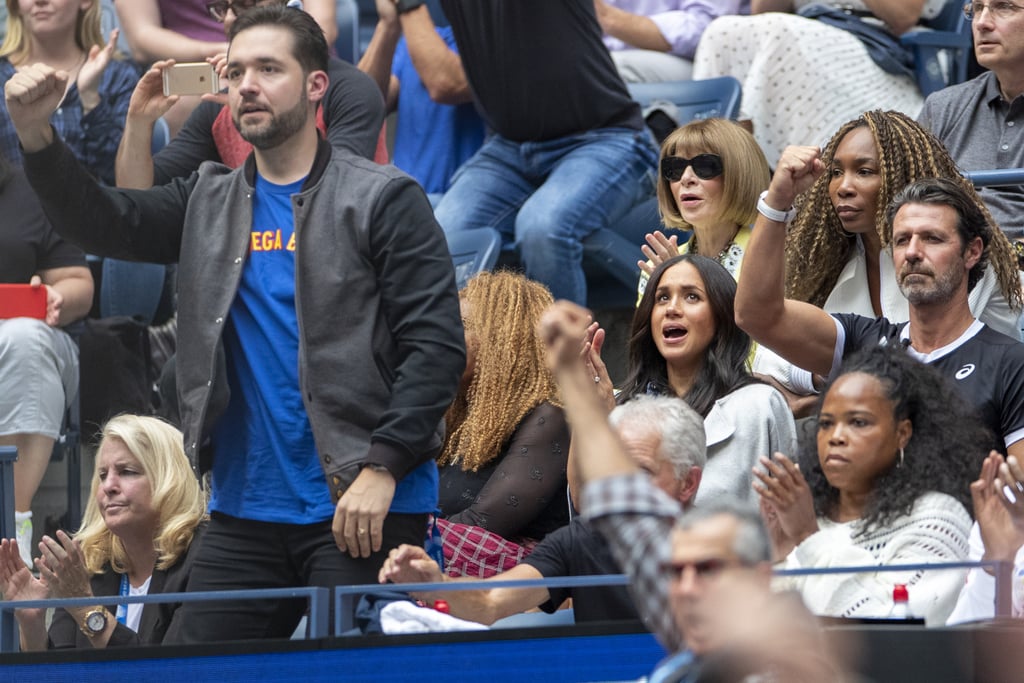 Pictures of Alexis Ohanian Cheering For Serena Williams