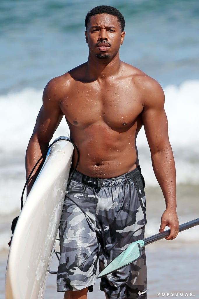Michael B. Jordan Best Celebrity Shirtless Pictures 2016 POPSUGAR