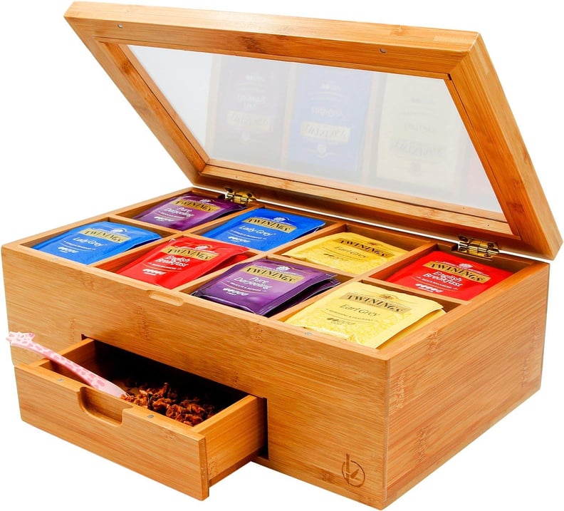 Bamboo Tea Box With Small Drawer